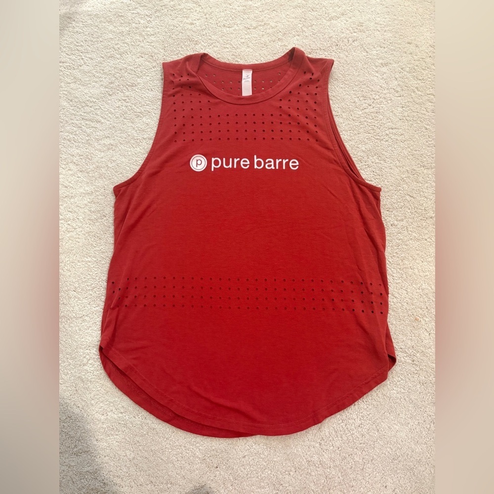 Pure Barre x Glyder Women's Red Tank Top Medium